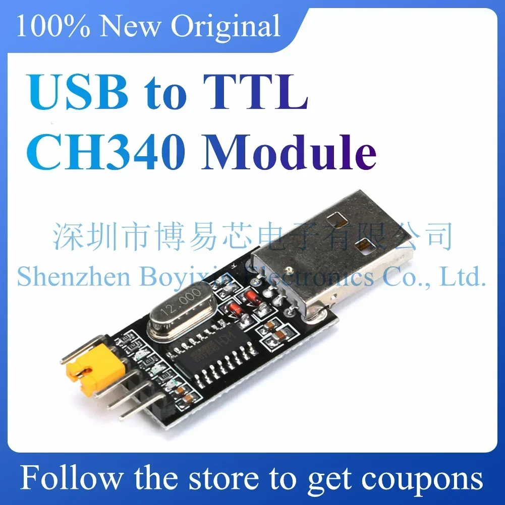 NEW USB to TTL CH340 module STC microcontroller download line brush machine board USB to serial port