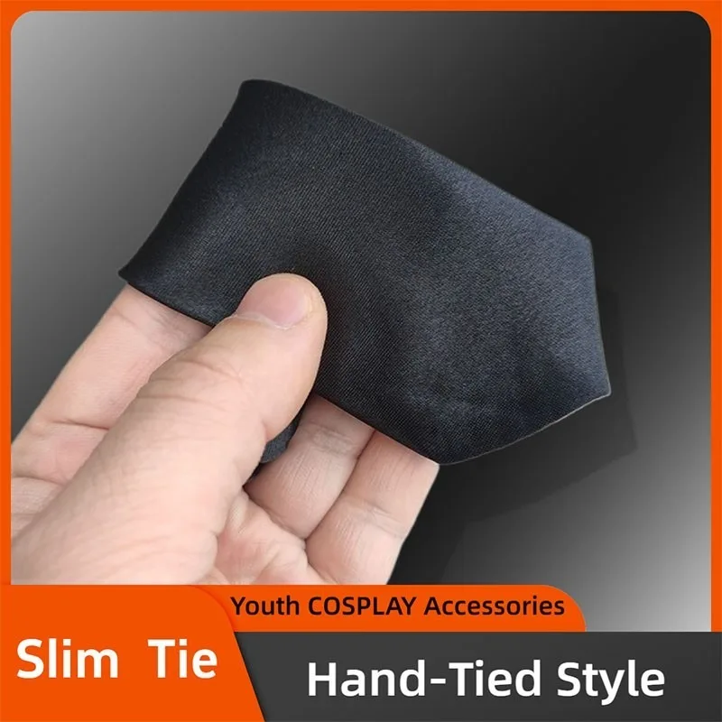 ربطة عنق سوداء ضيقة - بوليستر 5 سم، مثالية لحفلات الزفاف والعمل