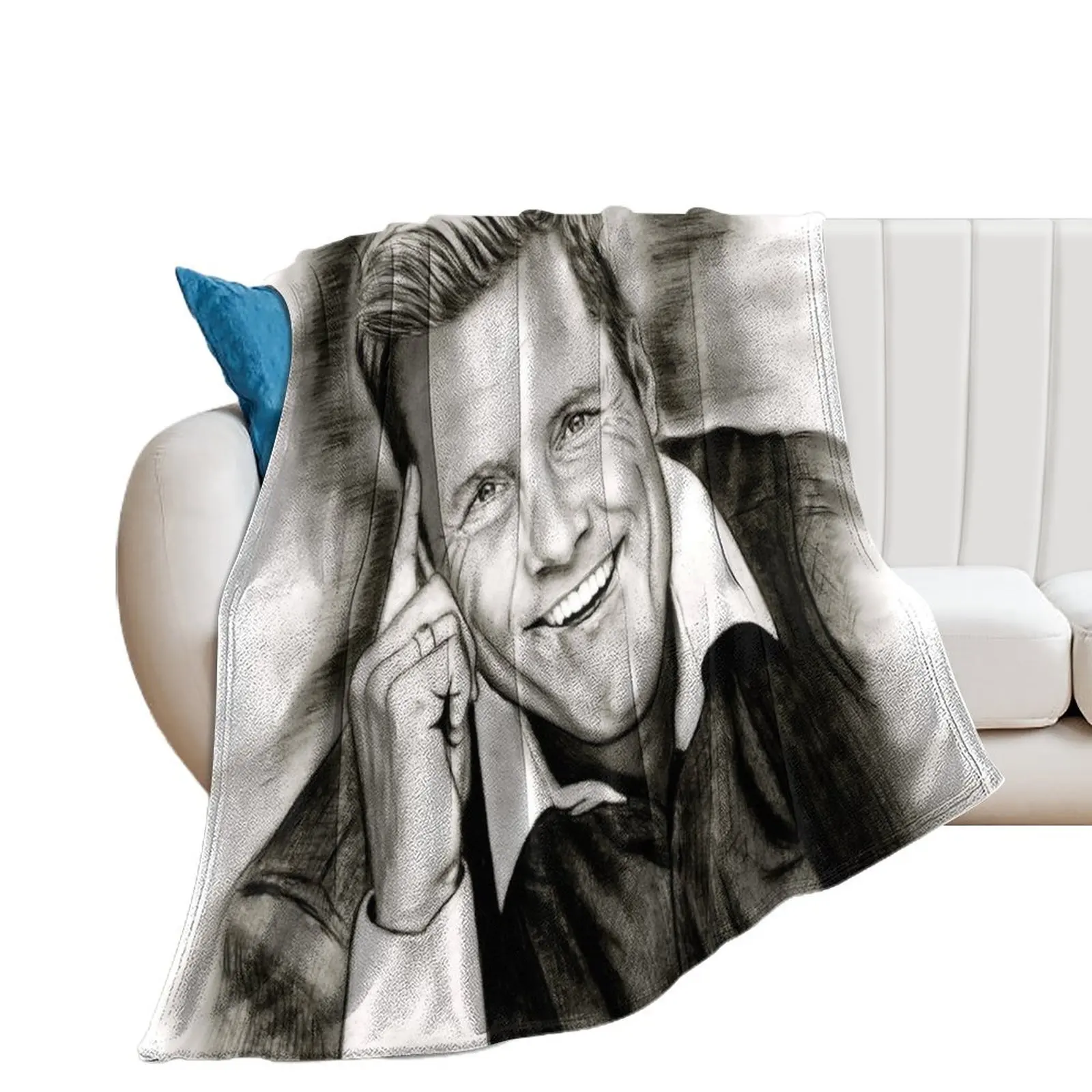 

Dieter in Black and White Throw Blanket Flannel Fabric Warm cosplay anime Blankets For Sofas Blankets