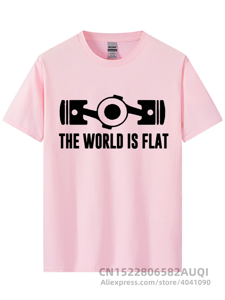 The World Is Flat Engine T Shirt Short Sleeve Print T-shirts New Style O-neck Cotton 3d T Shirts