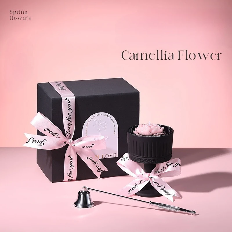 

Matarile Camellia Candle Gift Box Luxury Candle Gift Box Luxury Velas Decorativas Hogar Valentine's Day Premium Gift Box Hotsale