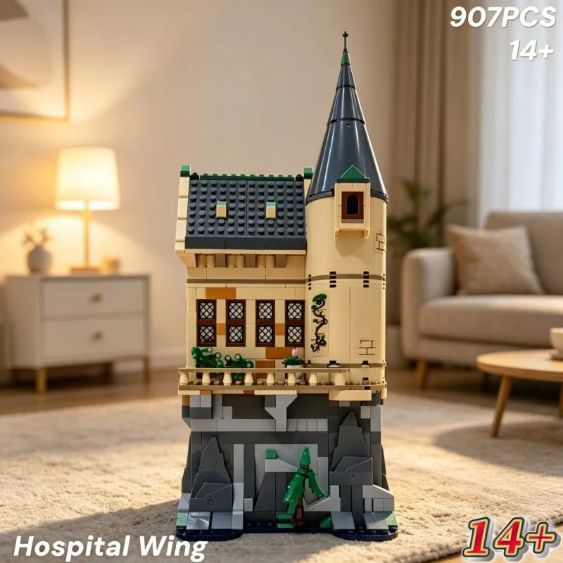 

Big Sale Magic Theme 76463 Hospital Wing Hogwarts Castle 907Pcs Building Blocks Assembly Toy For Adults