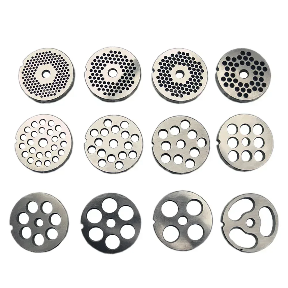 Immagine 6: # Piastra Tritacarne in Acciaio al Manganese 22, Disco Sostituibile con Fori da 3-24mm per Mixer e Tritatutto