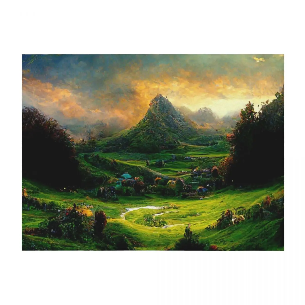 

The Shire #3 Throw Blanket Thin warm for winter christmas gifts wednesday Blankets
