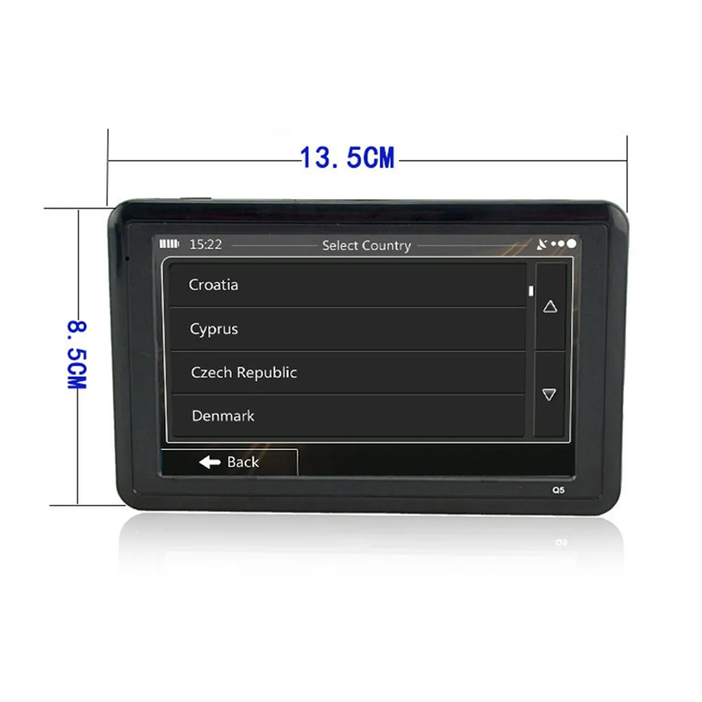 

Car GPS Navigation 5 Inch 8GB Touch Screen LCD Display Truck Navigator Mp4 Mp3 Player Multifunction Audio Tools
