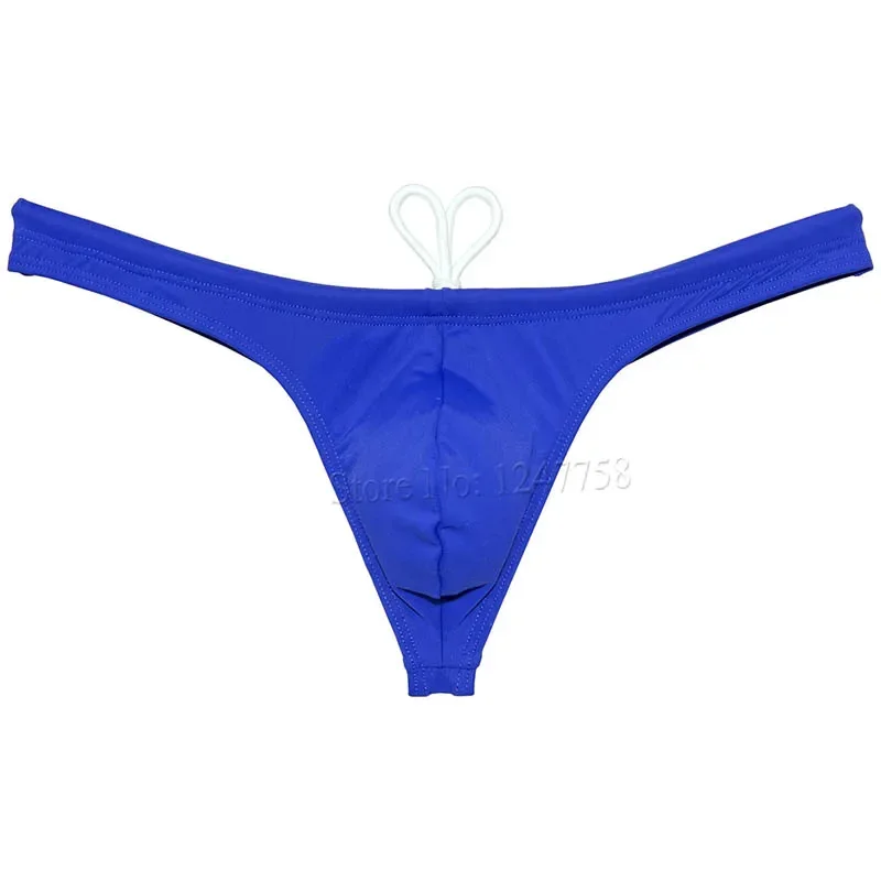 Costume da bagno da uomo perizoma da bagno marsupio bikini costume da bagno bikini T-back costume da bagno liscio costume da bagno pantaloncini da spiaggia maschili