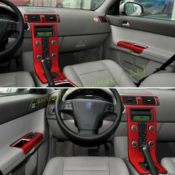 For Volvo S40 V50 C30 Self Adhesive Car Stickers Carbon Fiber Vinyl Central control panel and Decals Car Styling Accessories