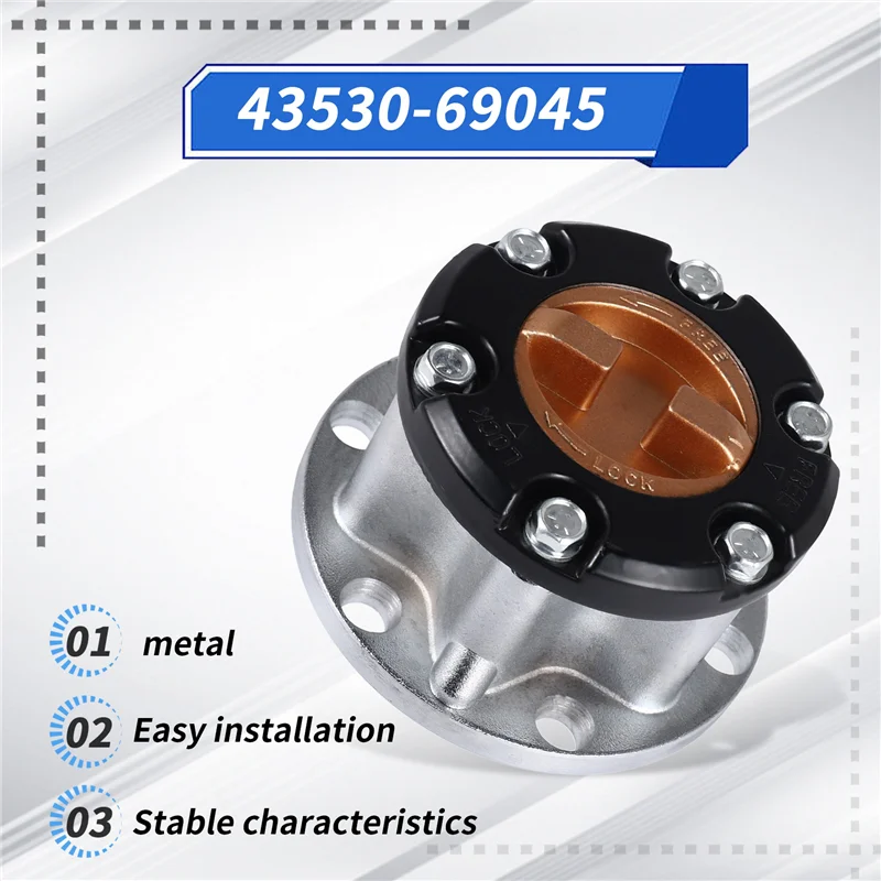L39A-랜드 크루저 FJ40 FJ45 FJ60 FJ62 BJ40 BJ42 BJ60 43530-69045 용 프리 휠 잠금 허브 수동 잠금 장치