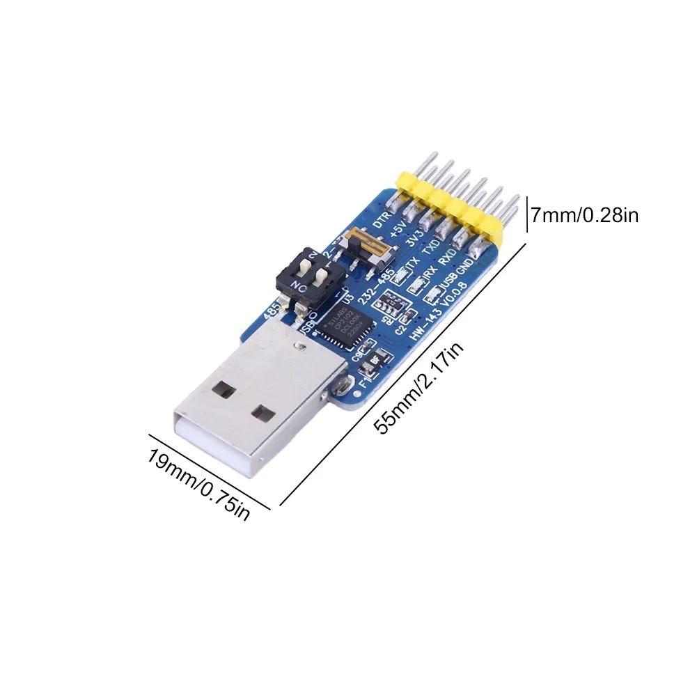 CP2102 USB-UART 6-in-1 USB To Serial Adapter USB-TTL/RS485/232 TTL-RS232/485 232 To 485 USB To Serial Converter