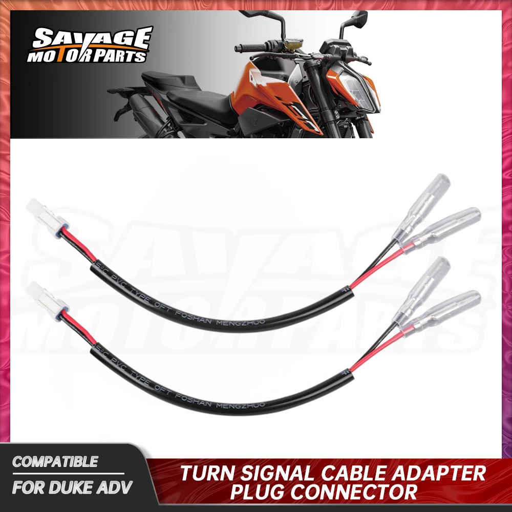 

For 690 790 890 Duke 990 1090 1190 1290 Adventure Motorcycle Turn Signal Cable Adapter Plug Connector Supermoto SMC R Enduro