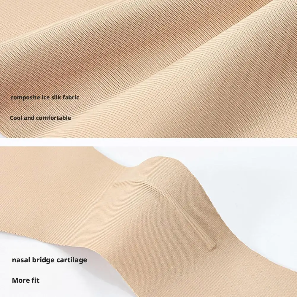 New Ice Silk Sunscreen Face  Mask Breathable Sunscreen Face Scarf  Anti UV Eye Protection Mask  Running Golf Face Masks Riding image 5