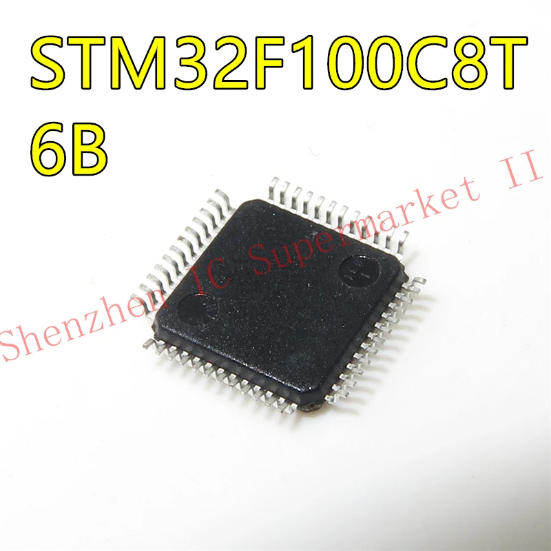 1pcs/lot STM32F100C8T6 STM32F100C8T6B STM32F100 LQFP-48 In Stock