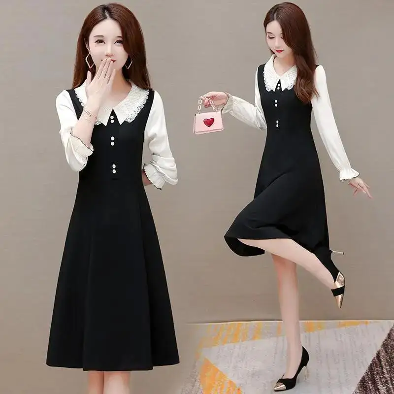 Fashionable Temperament Dress for Women in Autumn New Style with Age Reducing and Ladylike Style This Year\'s Popular Dress