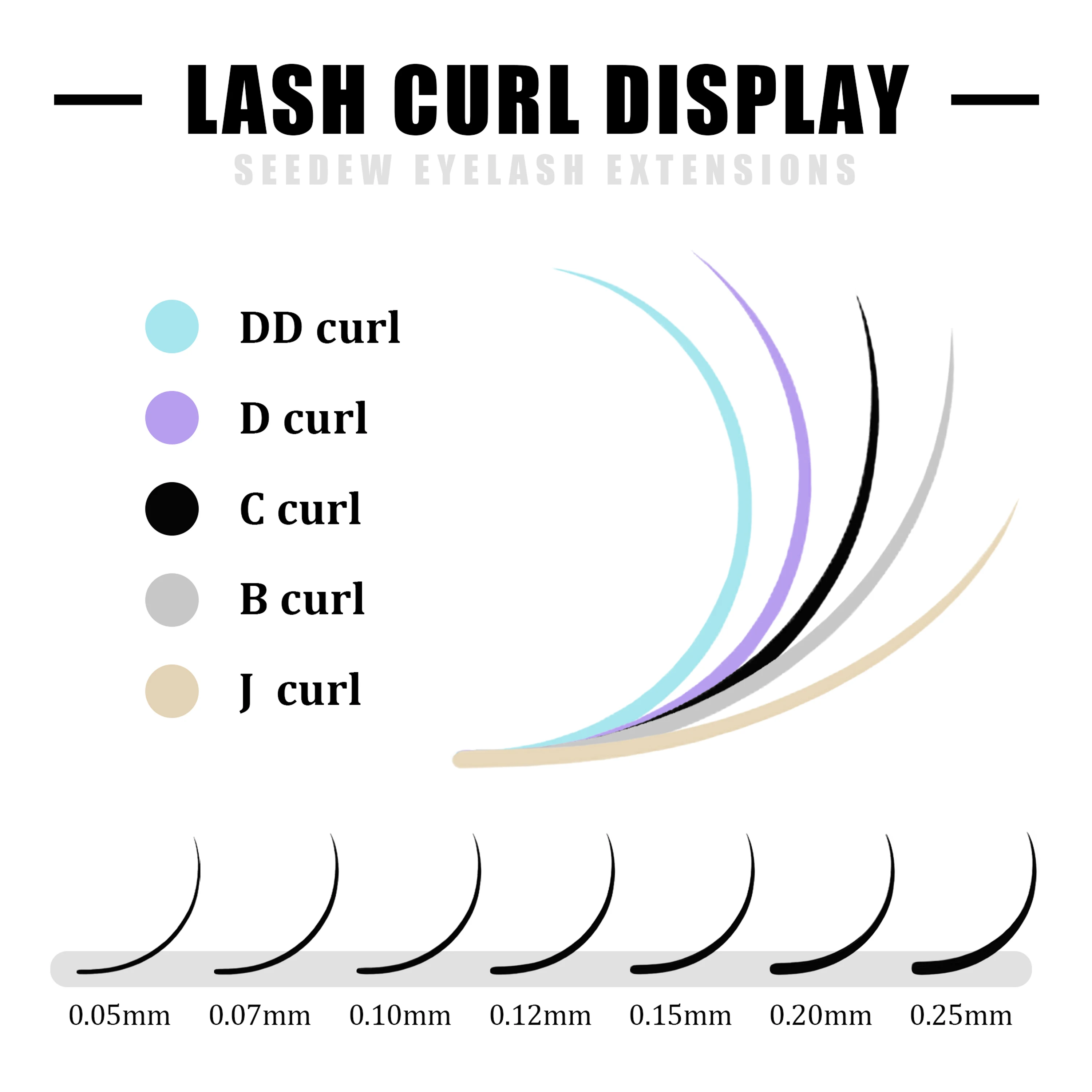 SEEDEW 3 نصائح YY شكل رمش ملحقات لينة خفيفة طبيعية مسبقة الصنع رموش حجم المشجعين