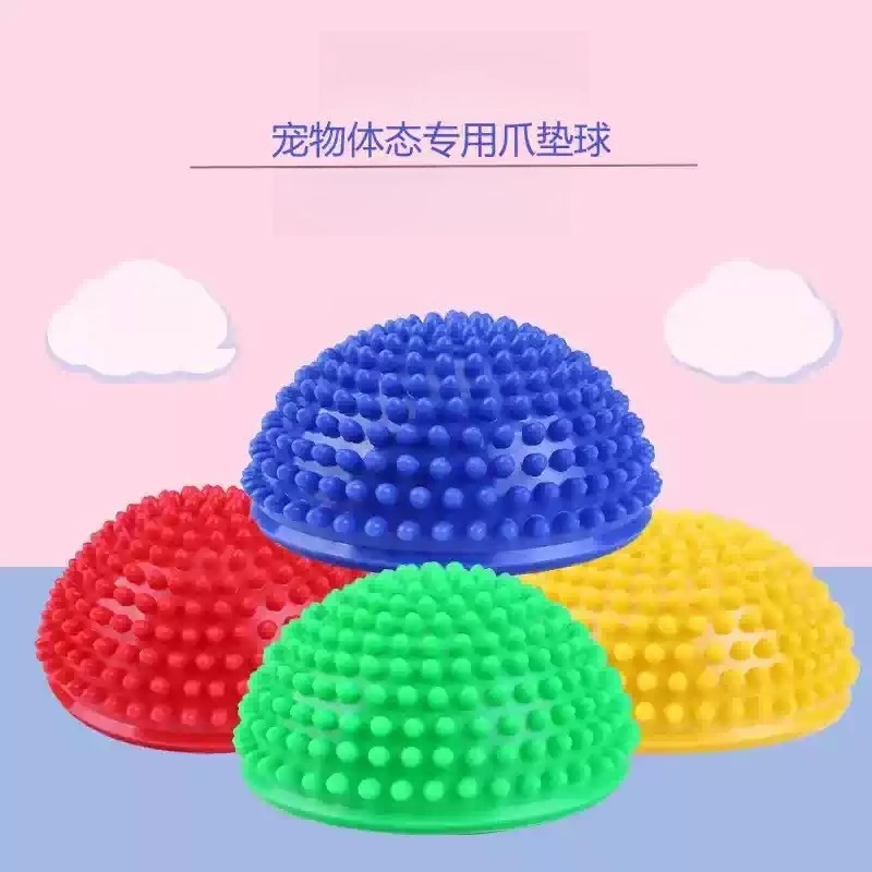 Pet Dog Paw Pad Ball, Durian-Shaped Half-Ball for Knees and Lumbar Spine