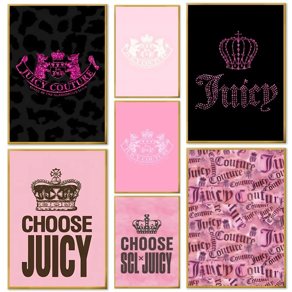 J-Juicy C-Couture Poster Home Living Room Bedroom Bar Cafe Art Decor