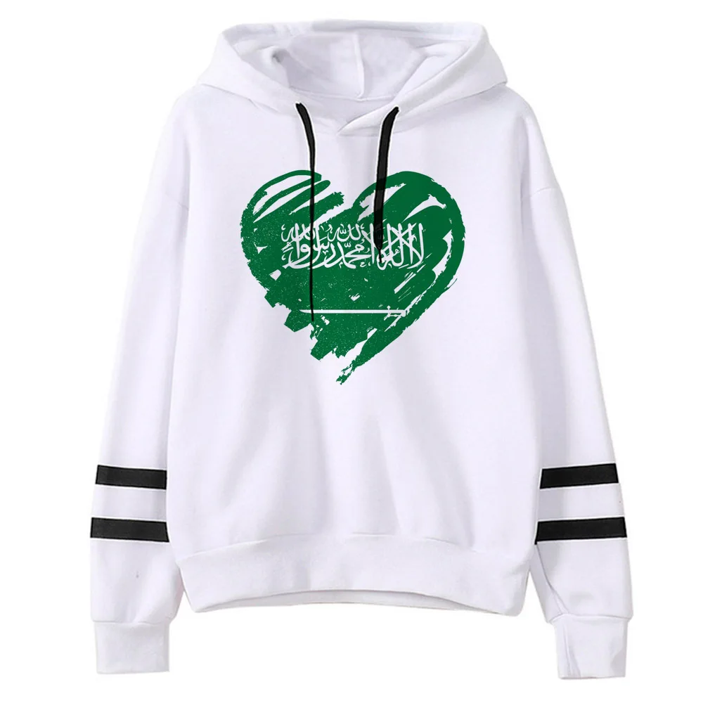 Saudi National Day hoodie clothes for teens casual wear anime sweater streetwear kawaii female sweatshirts pullover harajuku