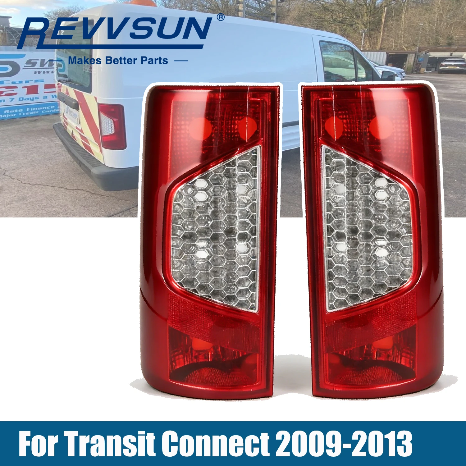 

Задний фонарь (левый/правый) для Ford Transit Connect 2009-2013, стоп-сигнал, указатель поворота 9T1613A602AB 13A603AB