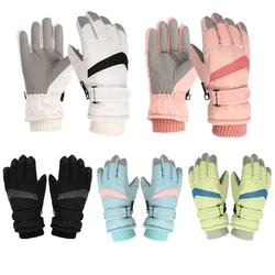 Gants Thermiques Imperméables et Coupe-Vent pour Enfant de 4 à 7 Ans, Mitaines de Ski en Plein Air pour Bébé