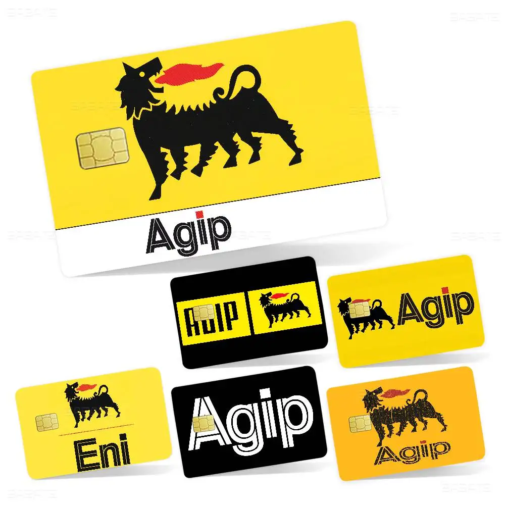 A-Agips-S E-Eni-S Racing Cartoon Credit Card Skin Stickers for Bank Card Bus Metro Card Sticker Waterproof Women Gift
