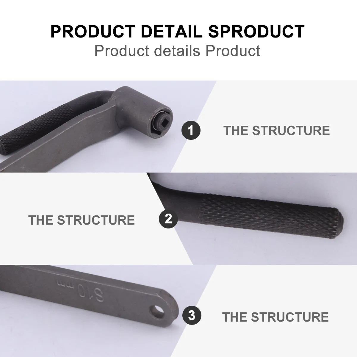 2Pcs Motorcycle Valve Screw Wrench Vanadium Steel Motorbike Adjustment Tool Lightweight Compact Universal Spanner for Engine