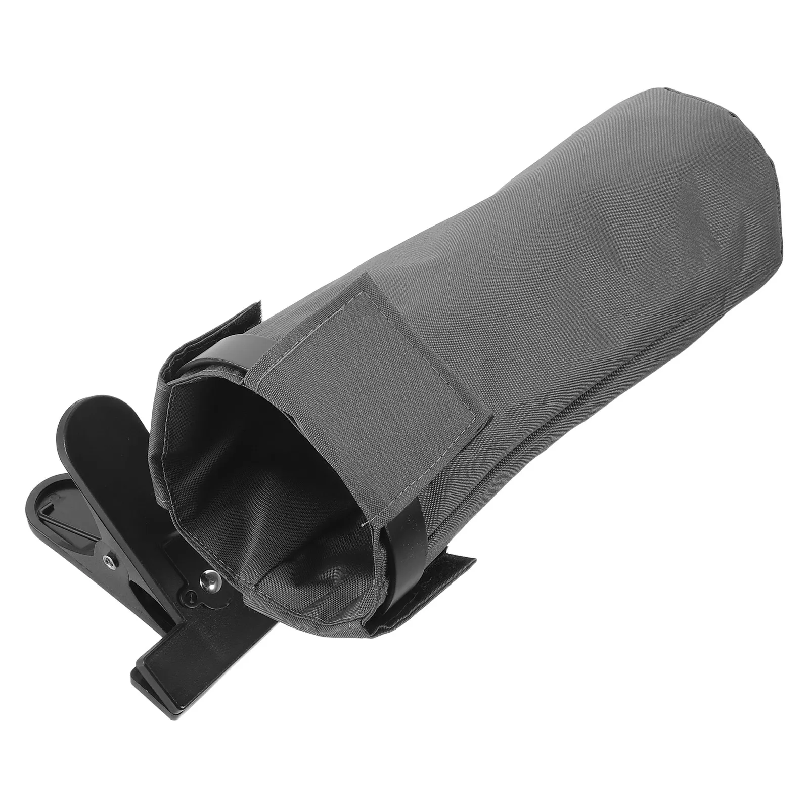 Clamp-on Drumstick Holder Pouch Grey Oxford Fabric Portable Drum Kit Accessory Secure Stick Organizer for Studio Performance