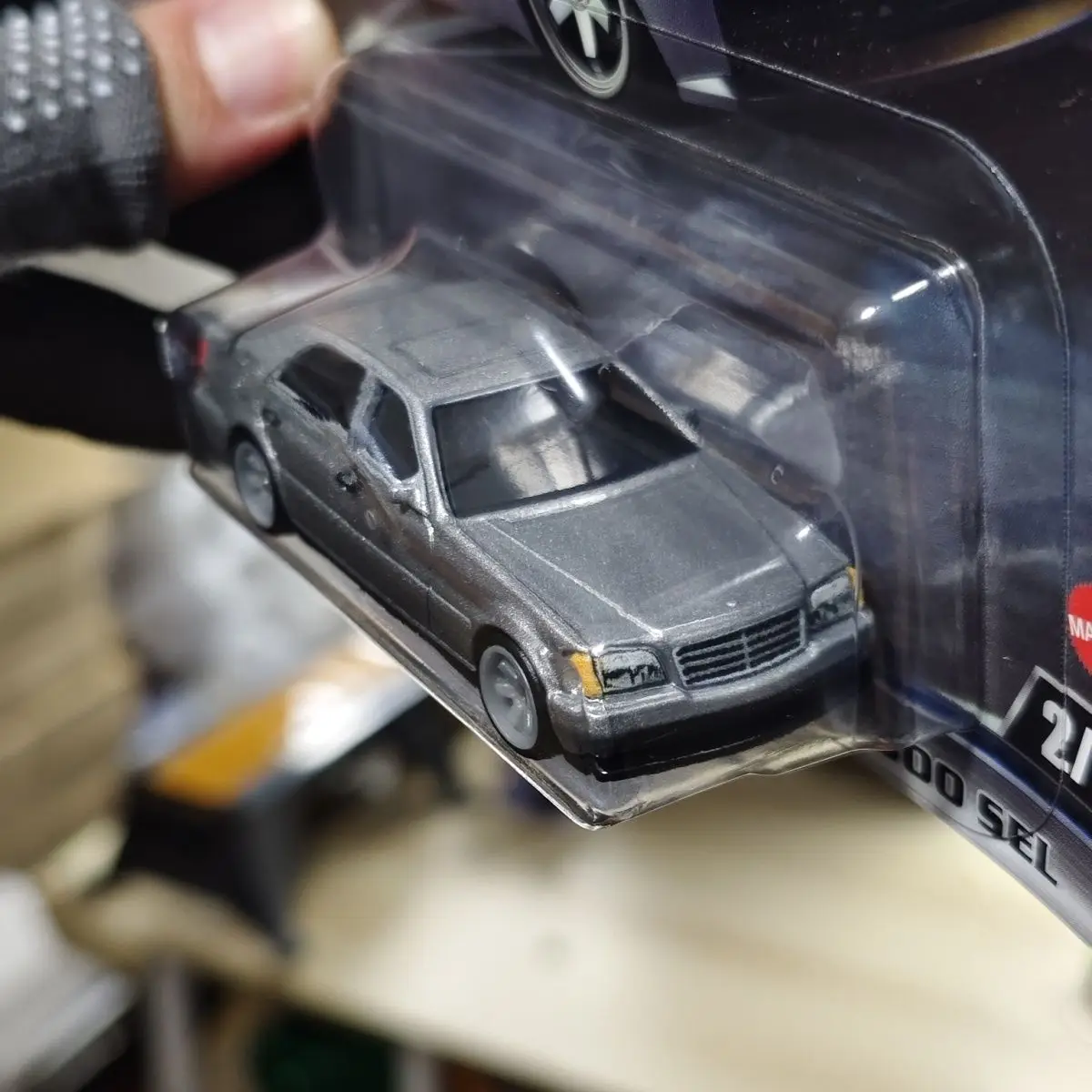 정품 재고 있음 HNW46 핫휠 1:64 메르세데스 벤츠500 SEL 다이캐스트 합금 자동차 모델 장식품 소년 수집용 생일 선물