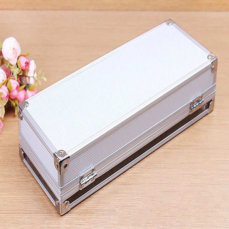 6/10/12/24 Girds Premium Aluminum Alloy Quality Watch Box Luxury Product Pattern Storage Clock Box Collection Display Gift Boxes