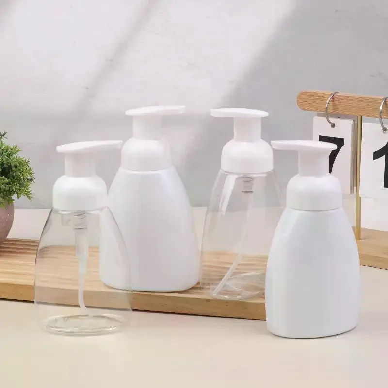 250/300 ml Kunststoff Schäumende Flasche Seife Mousse Flüssigkeit Spender Schaum Shampoo Lotion Dusche Gel Schaum Pumpe Kosmetische leere Flaschen
