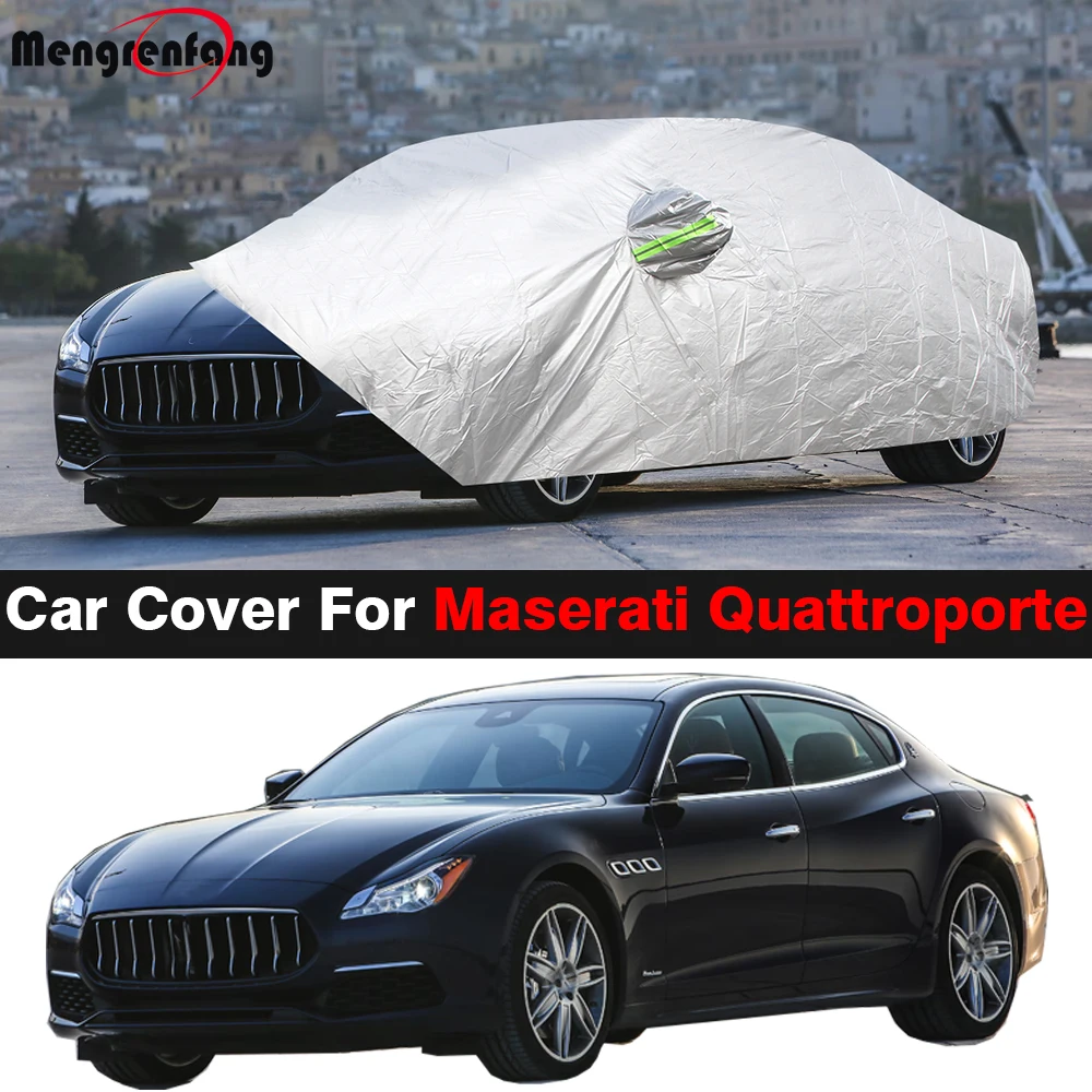 

Car Cover For Maserati Quattroporte Auto Anti-UV Sun Rain Snow Dust Resistant Cover Windproof