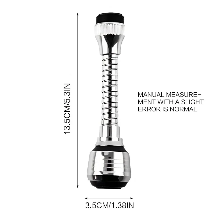 

CloudUda Kitchen Stainless Steel Faucet Sprinkler Extended Faucet Spout Splash-proof Water-saving Device With General Connector