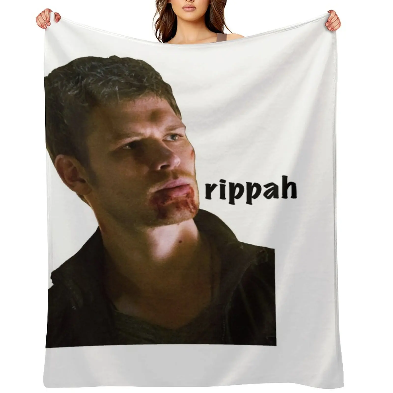 

Klaus Mikaelson arippaha Throw Blanket warm for winter Blankets For Bed Custom Soft Big Blankets