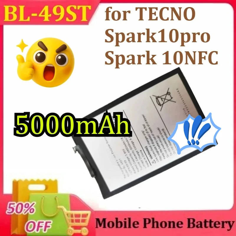 bl-49st-for-tecno-spark-10pro-spark-10nfc-cell-phone-battery-k17-cell-phone-battery-replacement-5000mah