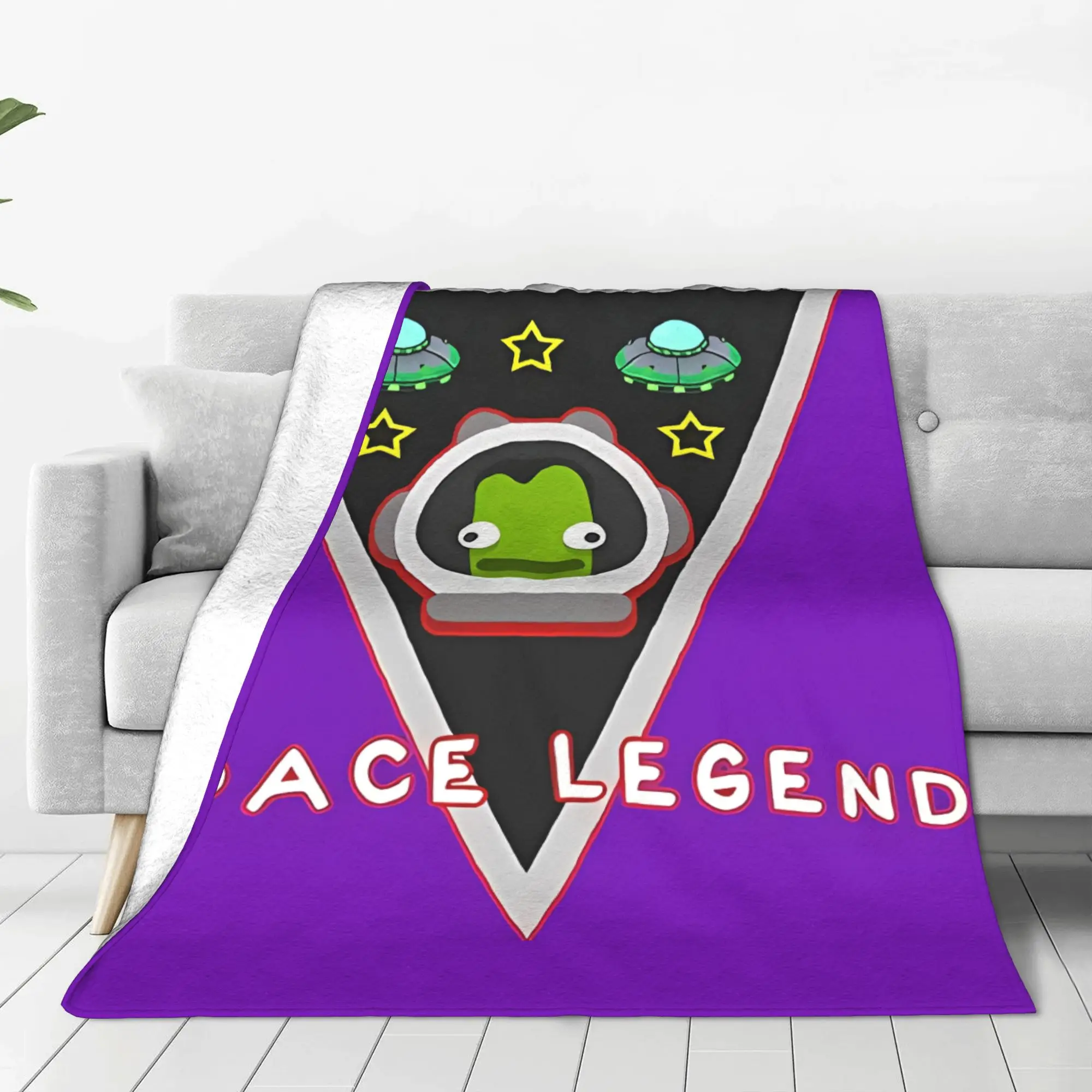 1PC Home Cutecore Sci Fi Exploration Kerbal Space Program Blanket Super Cosy Plush Home Living Room Sofa Halloween