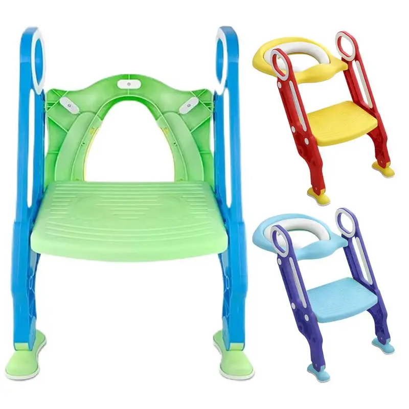 

Potty Training Toilet Seat Stepped Children S Toilet Foldable Foot Stool Baby Toilet Folding Rack Toilet Seat for Boys Girls