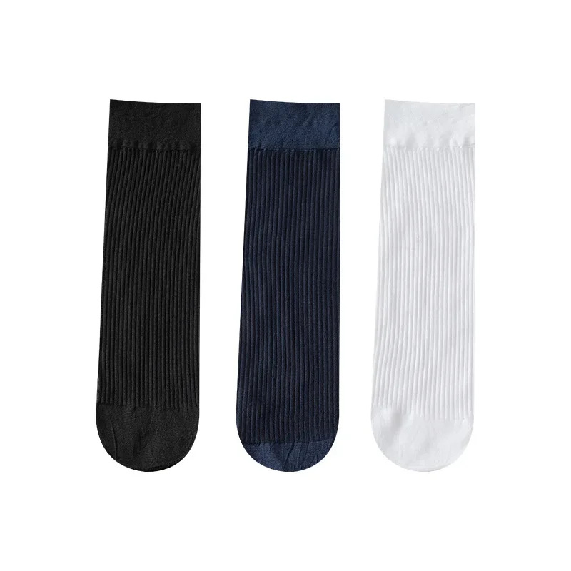 Herren formelle Kleider socke sexy hochwertige Business-Streifen Strumpfwaren Nylon atmungsaktive Socken ultra dünne transparente Söckchen