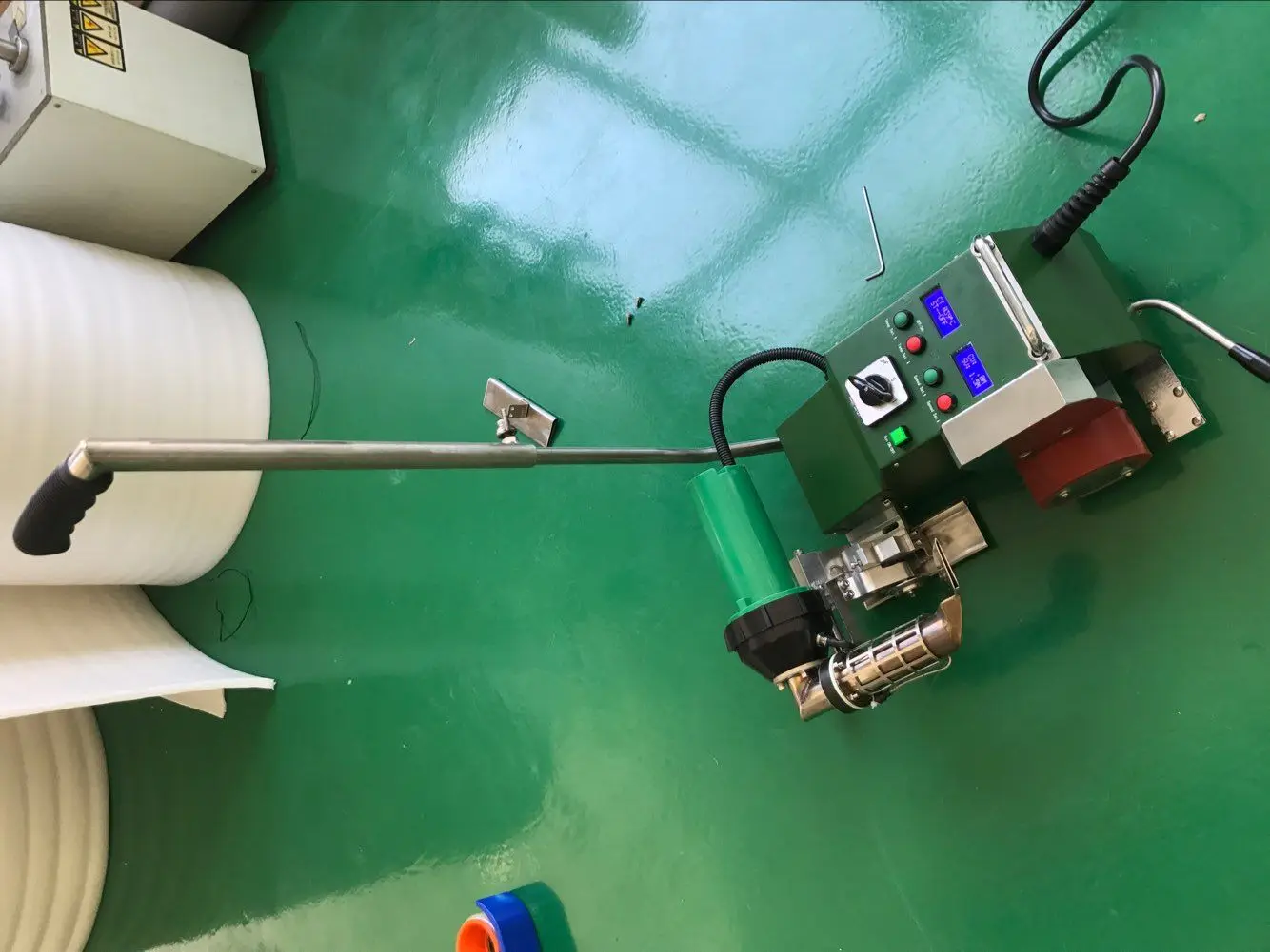 SWT-UME PVC Banner Canvas Welding Machine Tarpaulin Hot Air Welder Hemming Overlap Rope Welder