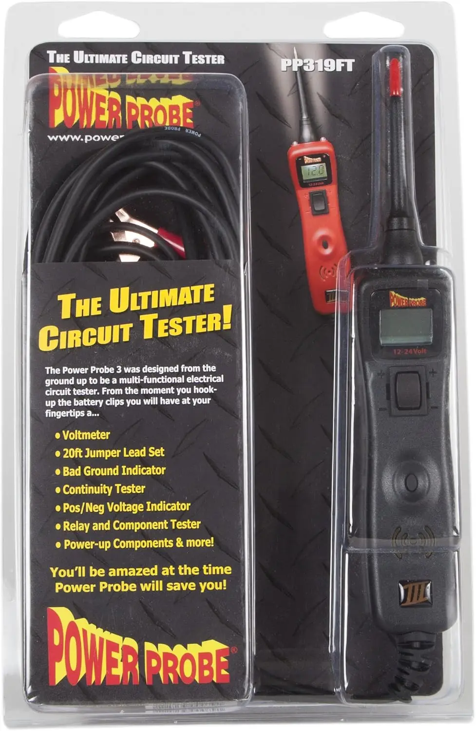 Power Probe III Circuit Tester - PP3CS in Black - Voltmeter