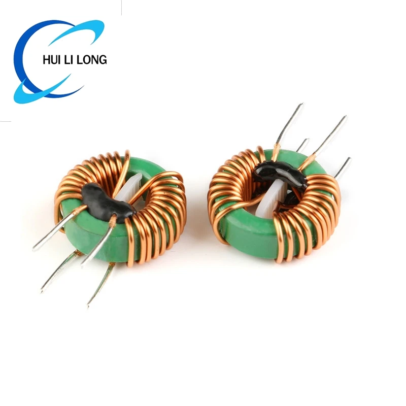 2PCS/1PC 22*14*8 2MH 1.0 Line Common Mode Choke Inductor Power Filter Induction Choking Coil Annular Common Mode Inductance 10A
