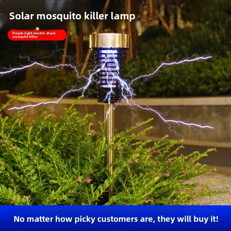 مصباح قاتل البعوض يعمل بالطاقة الشمسية، فناء مقاوم للماء، حديقة خارجية، طارد البعوض LED، مبيد حشري، ومصباح إغراء #1