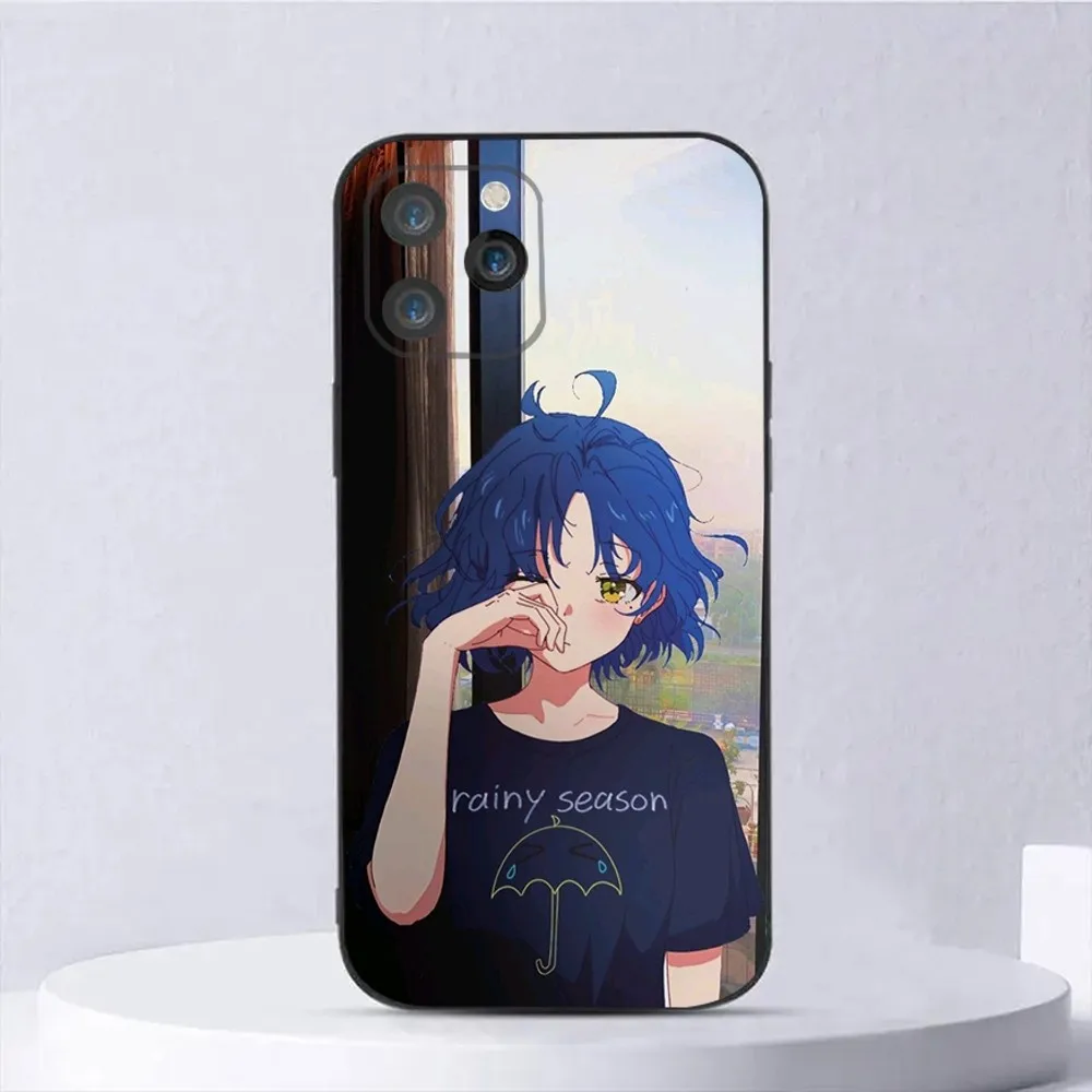 야마다 료 B-Bocchi 전화 케이스 iPhone 16,15,14,13,12,11,Plus,Pro Max,XS,X,XR,SE,Mini,8,7 소프트 실리콘 블랙 커버