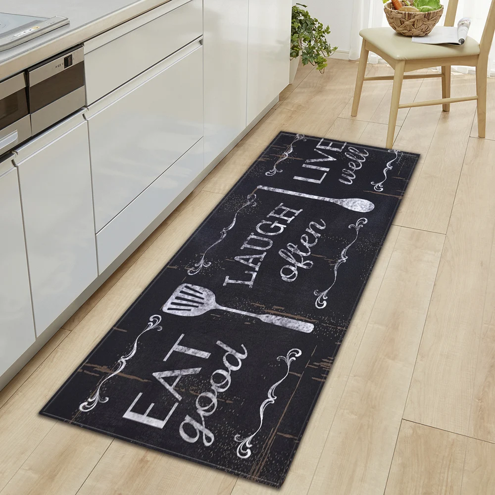 Kitchen Mat Hallway Non-Slip Foot Rug Entrance Doormat House Bathroom Living Room Bedroom Door Balcony Floor Decoration Carpet