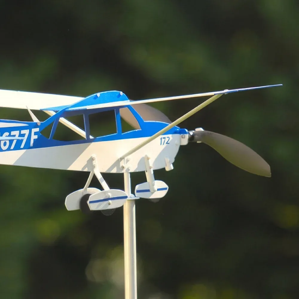 

Wind Spinner Airplane Wind Sculpture Spinner Windmills Stainless Steel Aircraft for Garden Yard Patio Outdoor Decoration