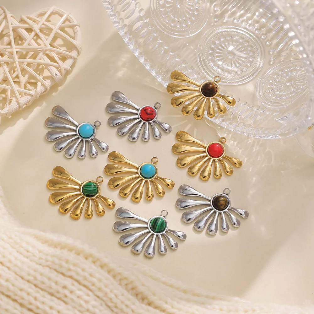 

5pcs Vintage Leaf Pendant Charms Stainless Steel Pendants Handmade Necklace Earrings Connectors Diy Jewelry Making Findigns