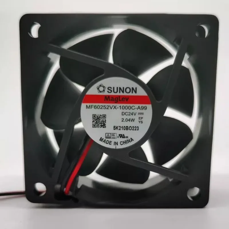 New Cooler Fan for SUNON MF60252VX-1000C-A99 24V 6025 Large Air Volume Magnetic Suspension Inverter Cooling Fan 60 * 60 * 25MM