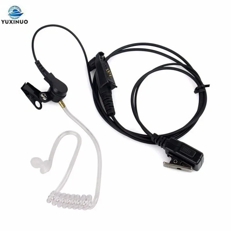 Acoustic Air Tube Headset PTT Mic Earpiece for Motorola GP328plus GP338plus GP344 GP388 GP328 GP338 Plus Anysecu F22 W5 Radio
