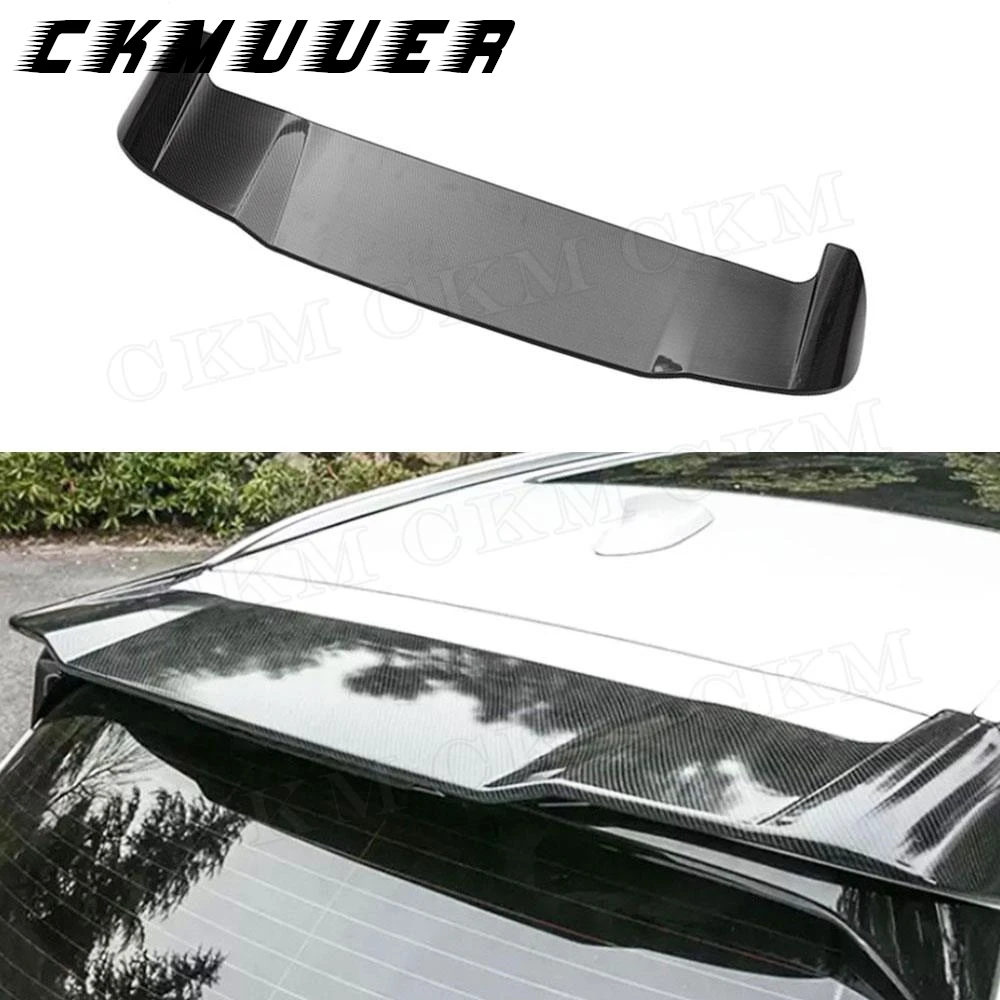 

CKMUUER Carbon Fiber Material Car Accessories Rear Roof Spoiler FRP Lip Wings For BMW X3 G01 2018-2020