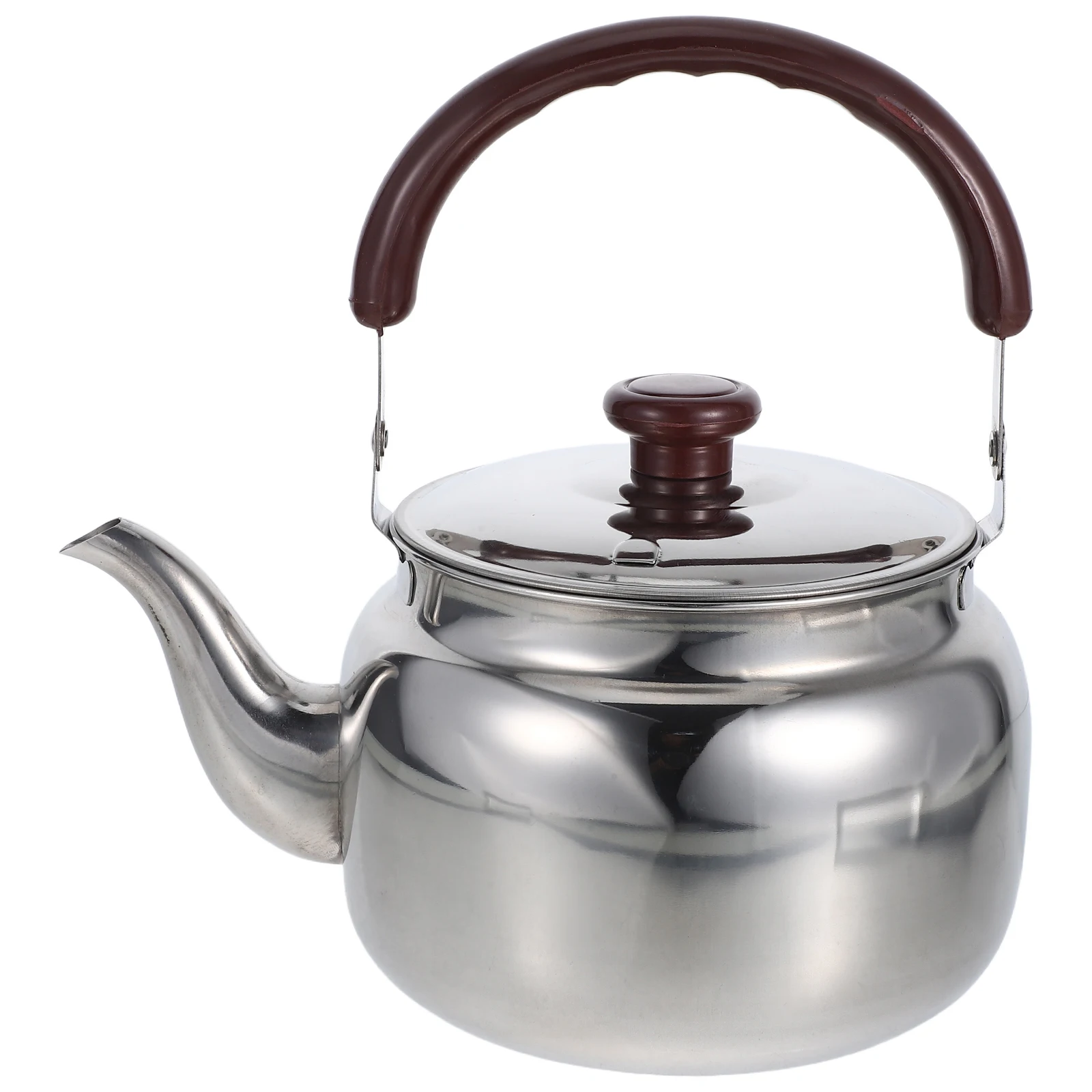 

Stainless Steel Teapot Large Capacity Anti Scald Handle Induction Gas Electric Stove Compatible Kitchen Camping Tea Kettle Hot