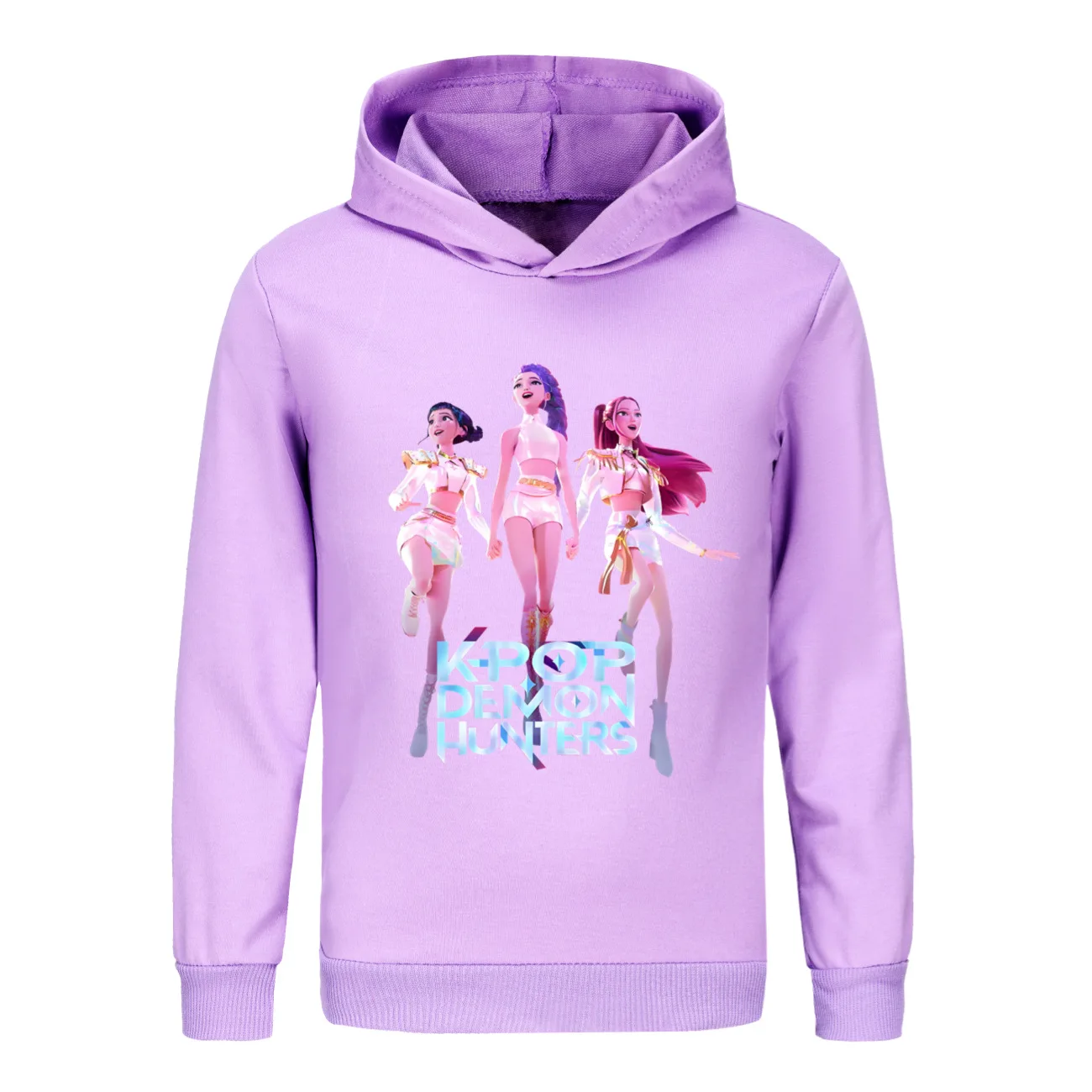 

KPop Demon Hunters Huntrix Hoodie Kids Hooded Sweatshirt Baby Girls Pullover Hoodies Boys Fashion Outerwear Children's Clothing