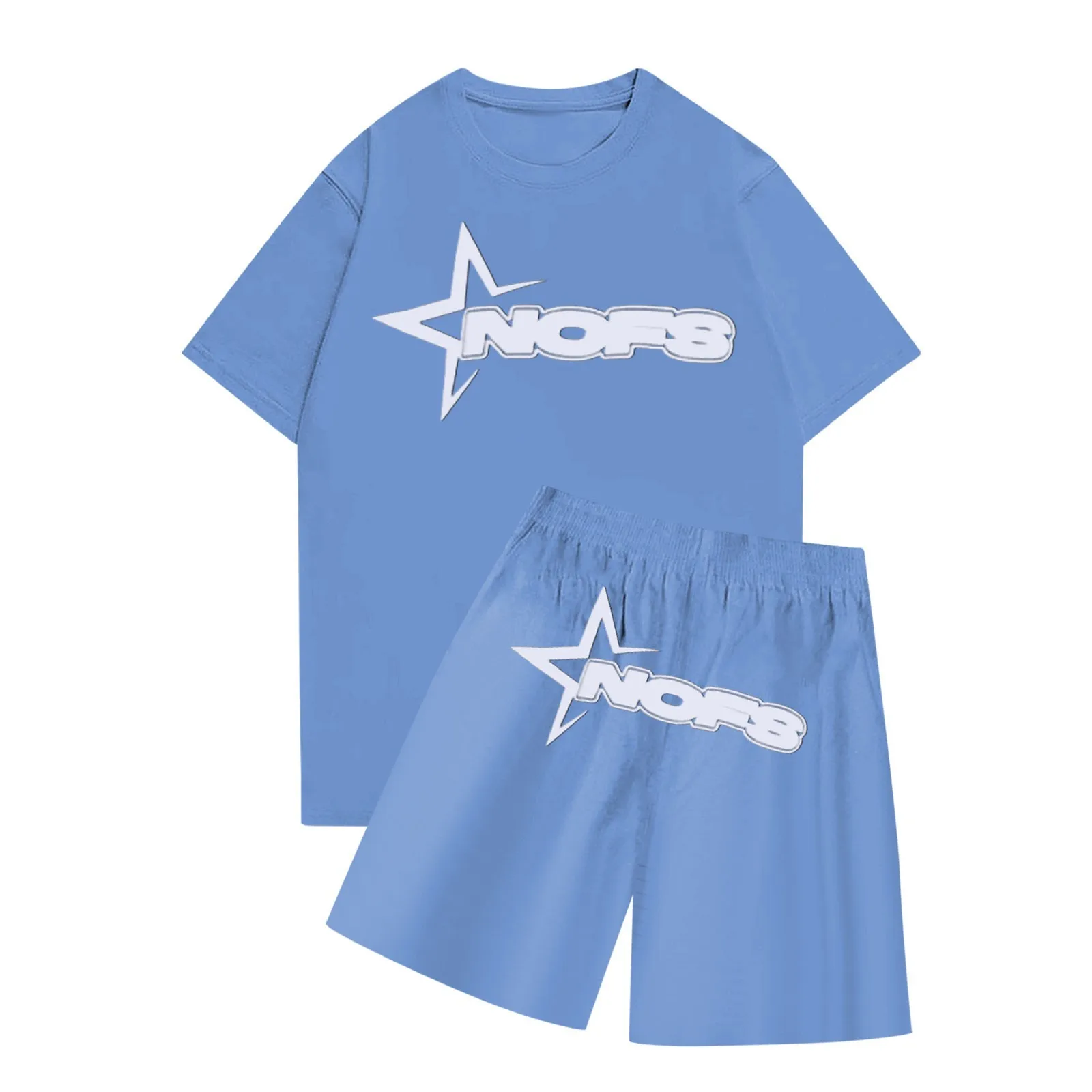 Children\'S Casual Jogging Set Paired With Short Sleeved Shorts Two-Piece Set